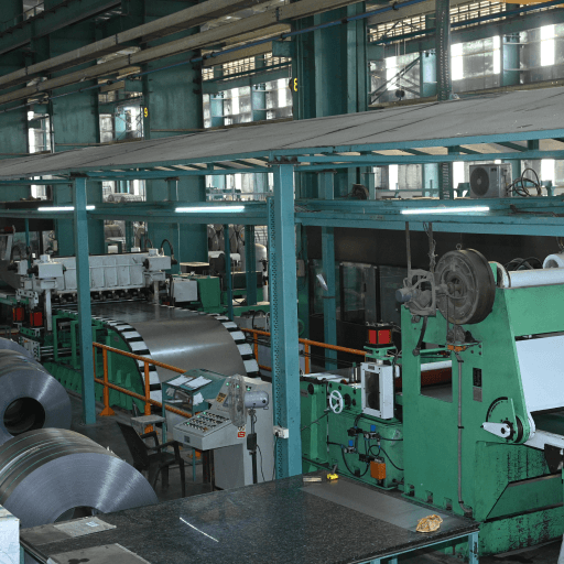 Exterior view of Ranka Steels industrial warehouse with loading bays